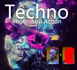 PS动作－科技元素：Techno Photoshop Action